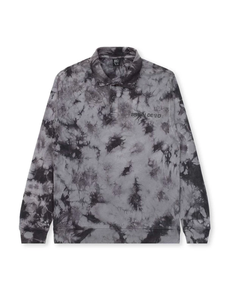 BRAIN DEAD × Slam Jam Anarchy Core Polo Shirt - Grey Men's Streetwear Collaboration
