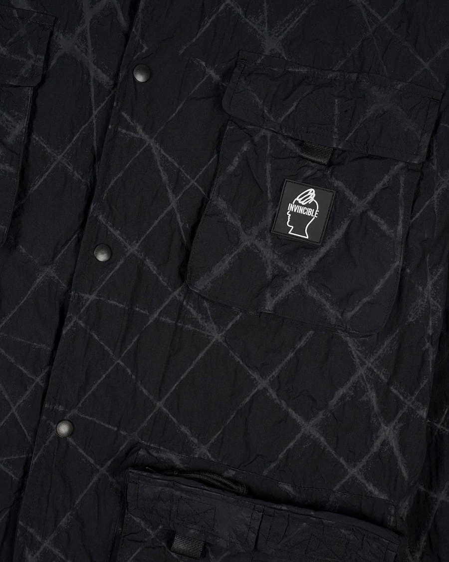 Brain Dead x Invincible Men's Black Miller Chore Coat Jacket | Collaborative Streetwear Outerwear