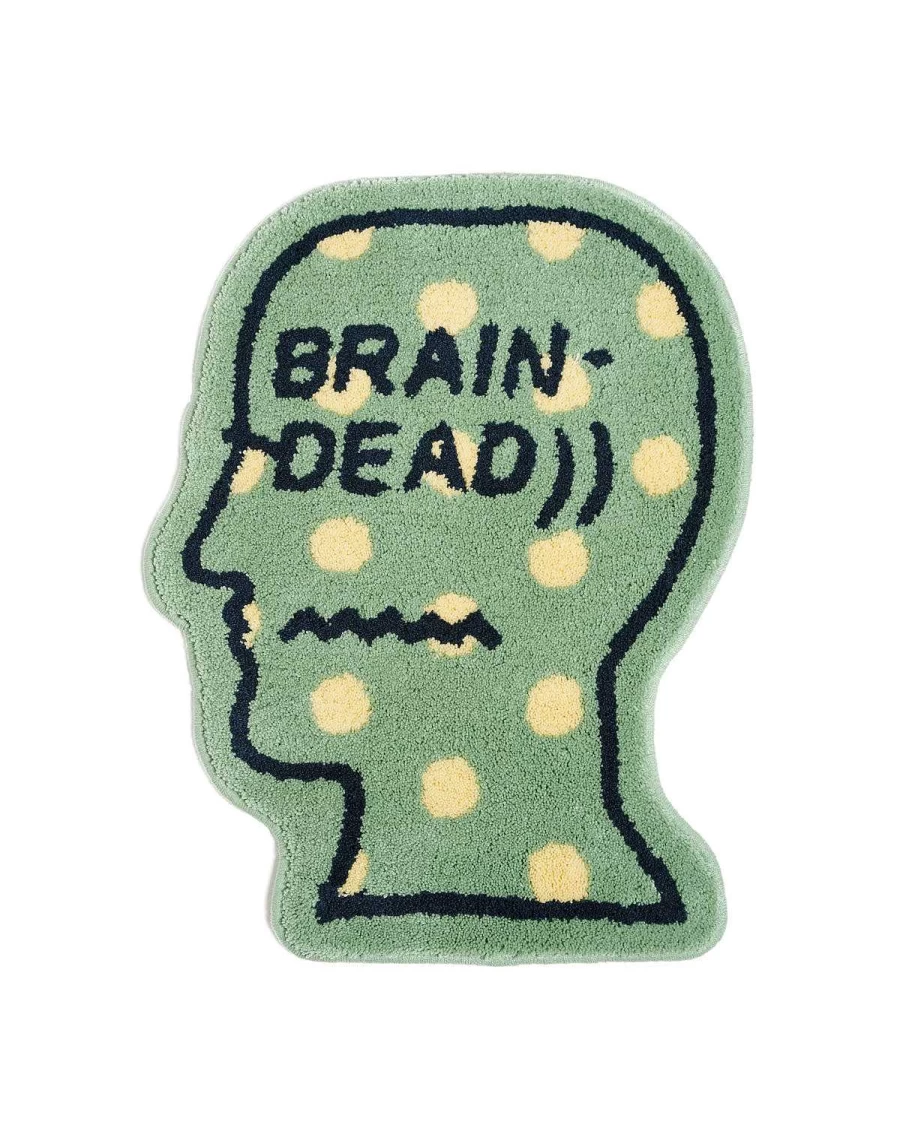Logo Head Polka Dot Rug Small - Green