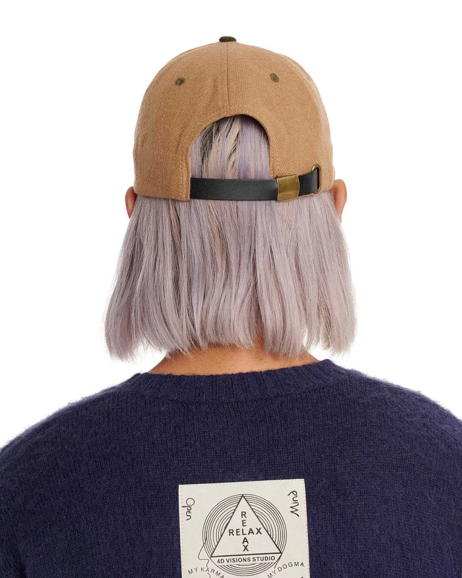 Plato Wool 6 Panel Cap - Nutmeg