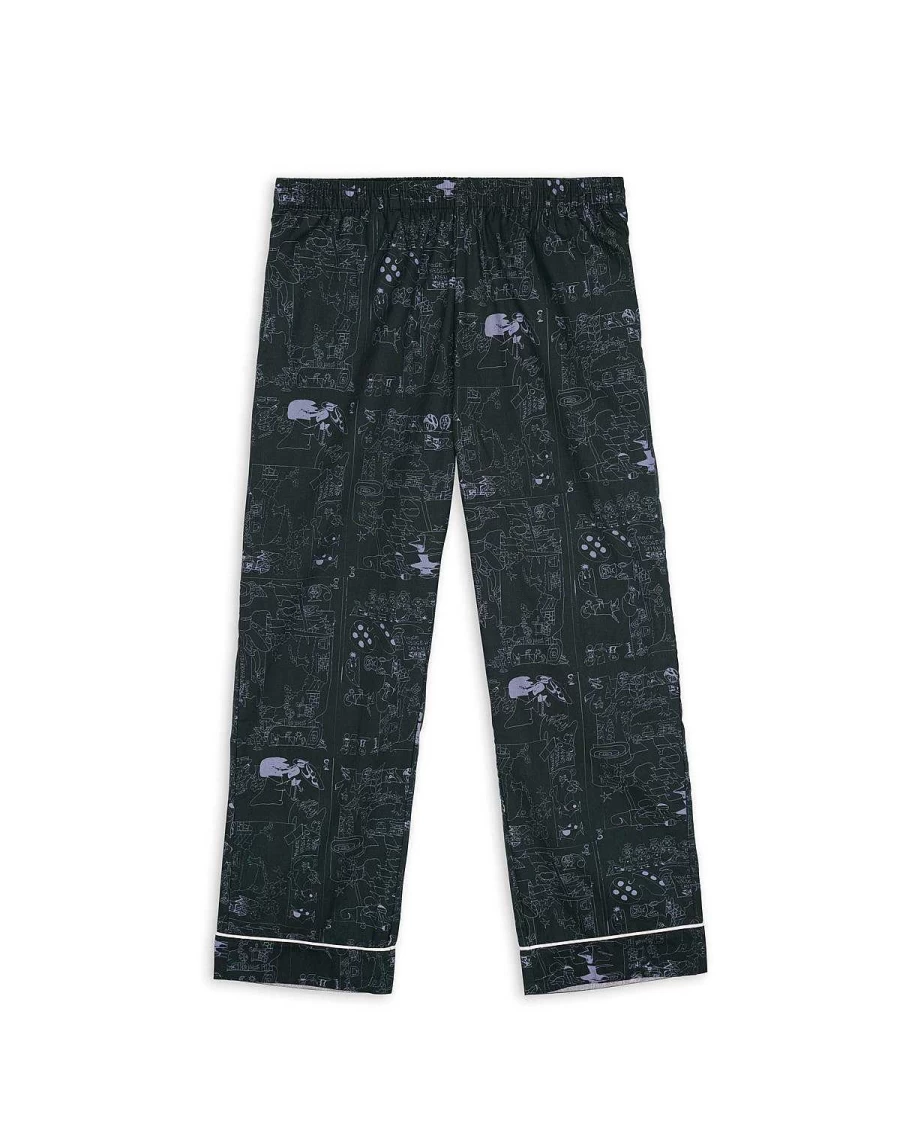 Hedgehog Pajama Bottom - Forest Green
