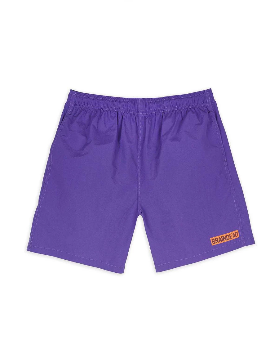 Brain Dead Purple Kickers Athletic Shorts | Lightweight Casual Streetwear