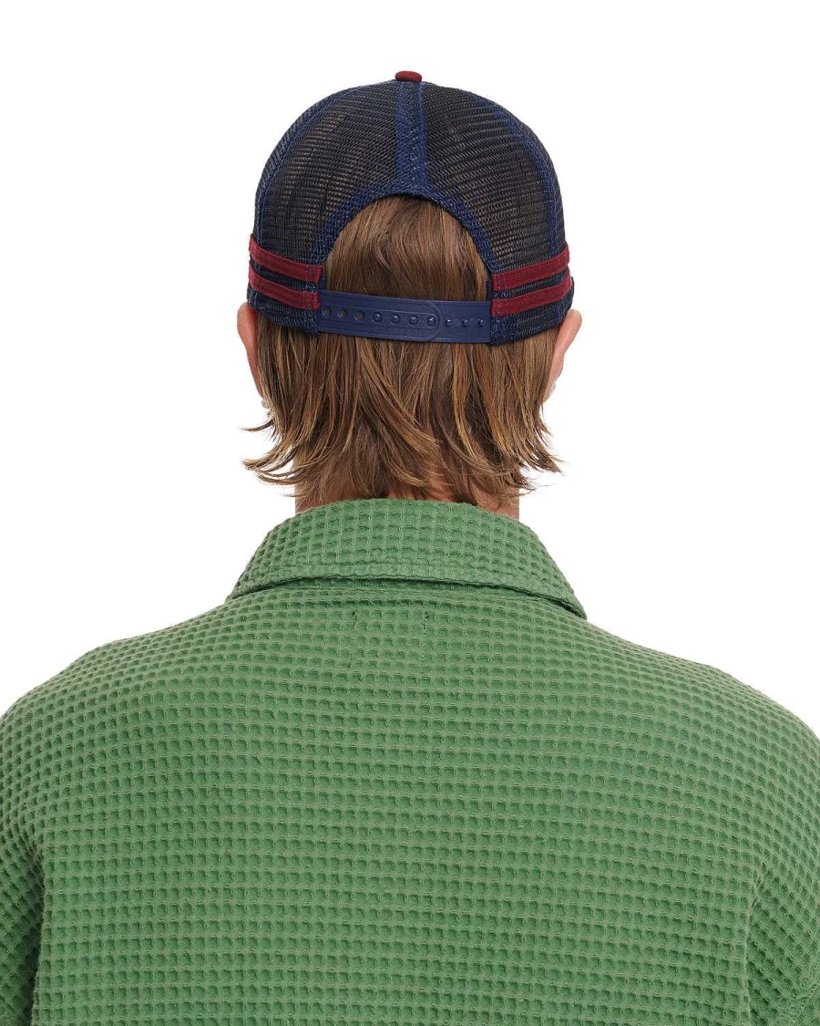 Logohead 5 Panel Trucker Cap - Navy