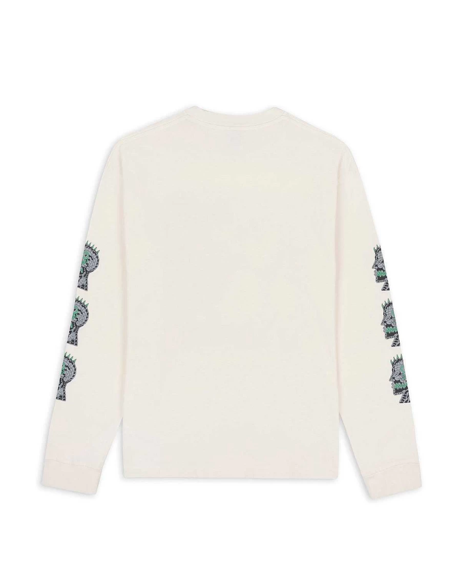 Brain Dead x K2 Dragon Shredder Long Sleeve Shirt - Tan | Streetwear Collaboration Apparel