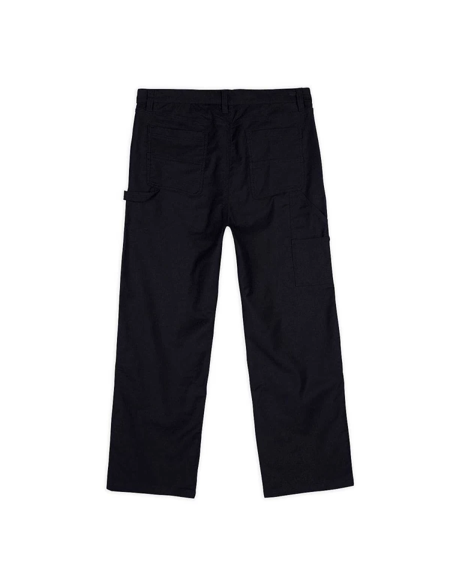 Brain Dead Men's Navy Moleskin Double-Knee Utility Work Pants - Heavyweight Durable Design