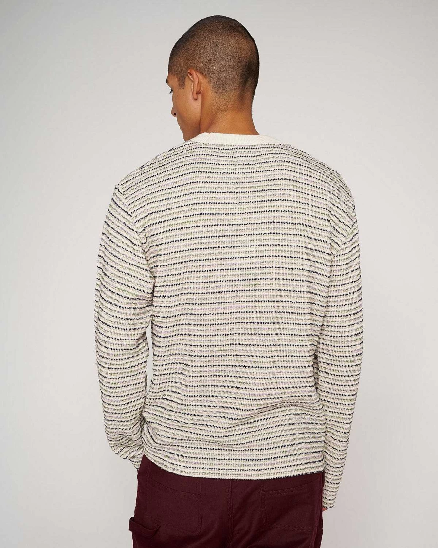 Brain Dead Summer Gauze Shirt - Long Sleeve Mock Neck Top in Taupe