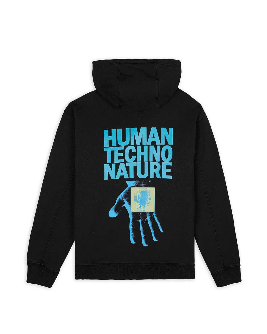 Brain Dead Hardware Systems Pullover Hoodie | Black Heavyweight Fleece Streetwear