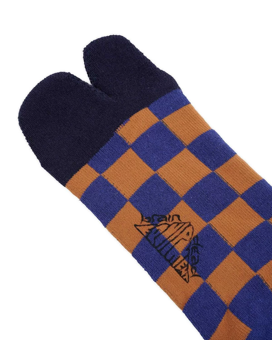 Tabi Checker Ankle Sock