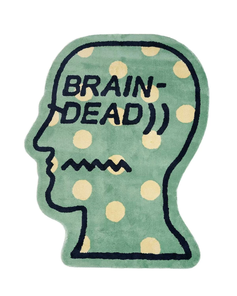 Logo Head Polka Dot Rug 6Ft - Green