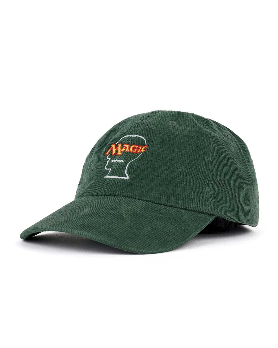 Brain Dead X Magic: The Gathering Logo Lockup Corduroy Hat - Olive