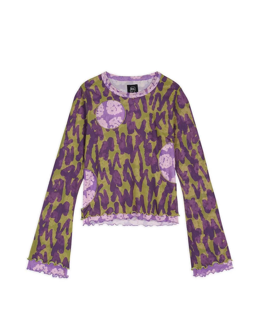 Brain Dead Purple Layered Hyper Mesh Top - Breathable Streetwear & Athletic Apparel