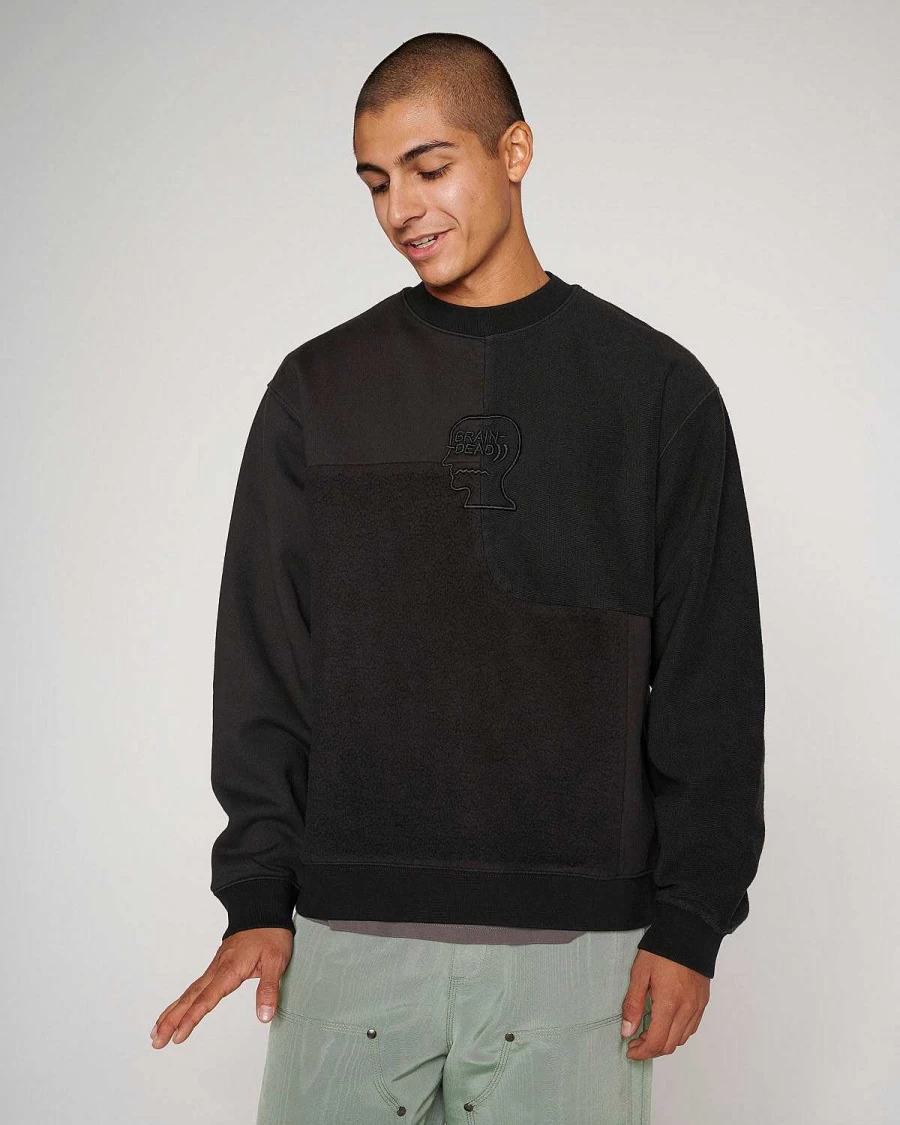 Paneled Long Sleeve Crewneck
