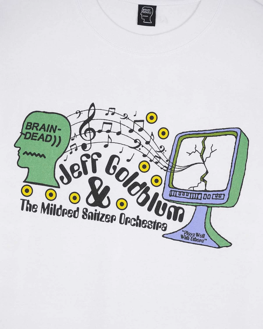 Brain Dead X Jeff Goldblum & The Mildred Snitzer Orchestra "Plays Well With Others" T-Shirt