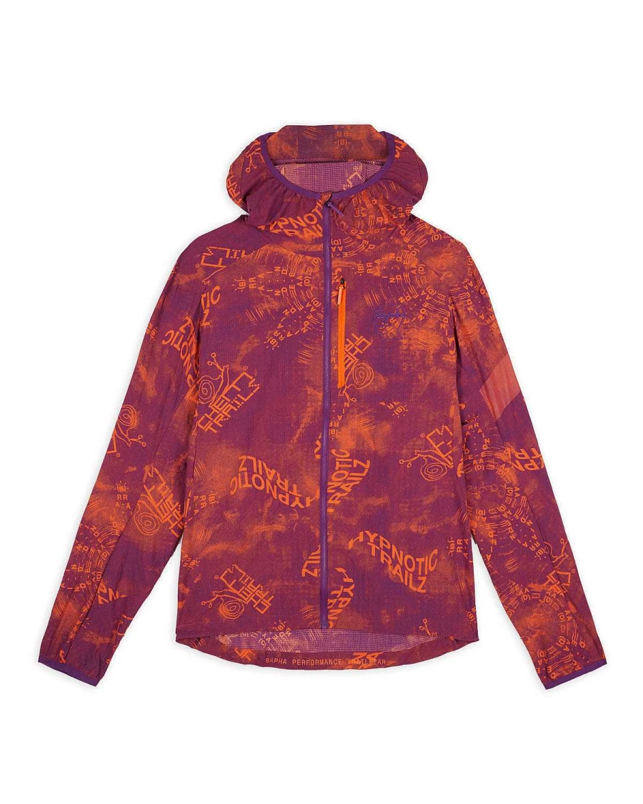 Brain Dead X Rapha Orange Lightweight Trail Jacket for Cycling & Outdoor Activities