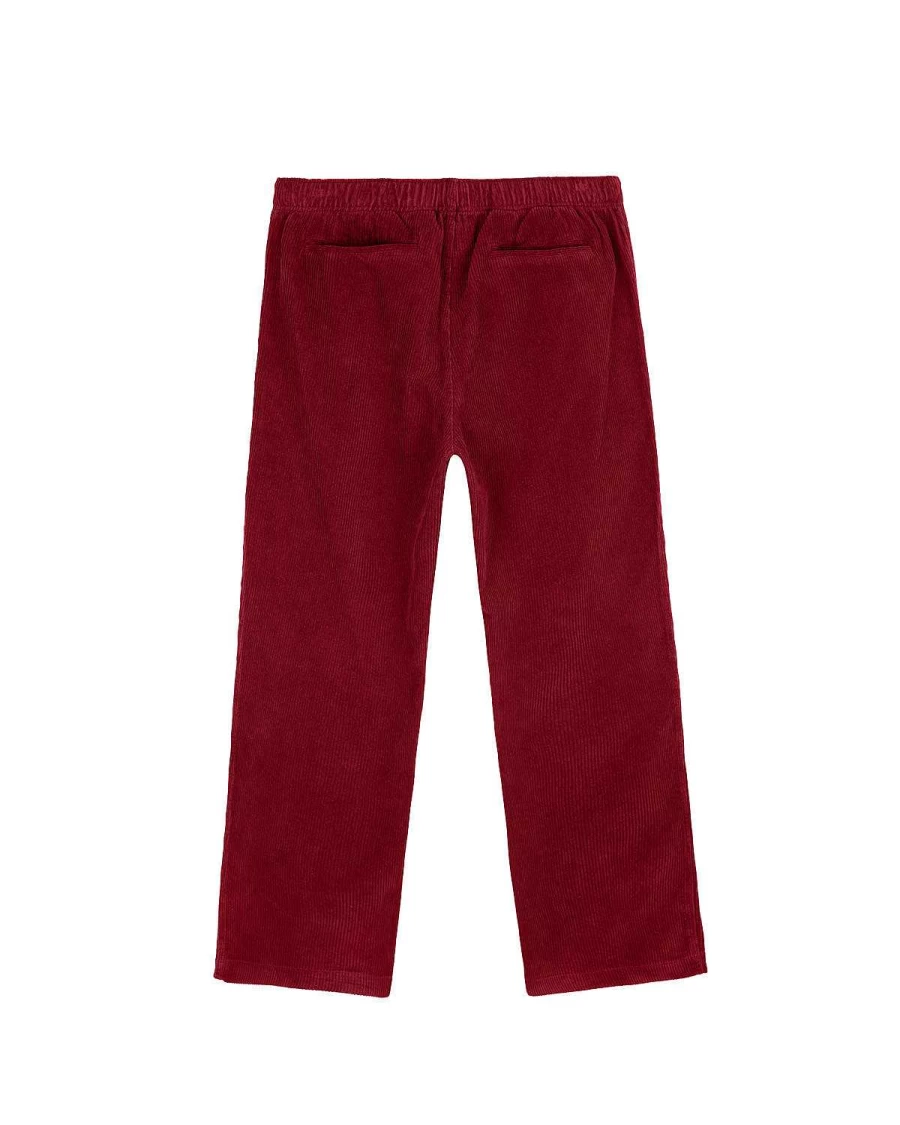Brain Dead Men's Maroon Corduroy Climber Cargo Pants | Streetwear Utility Trousers