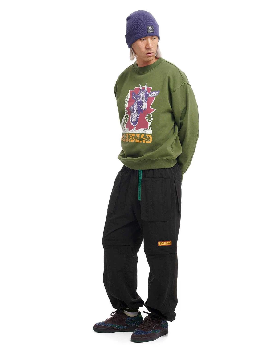 Brain Dead Taslan Convertible Pants - Black Water-Resistant Travel Trousers
