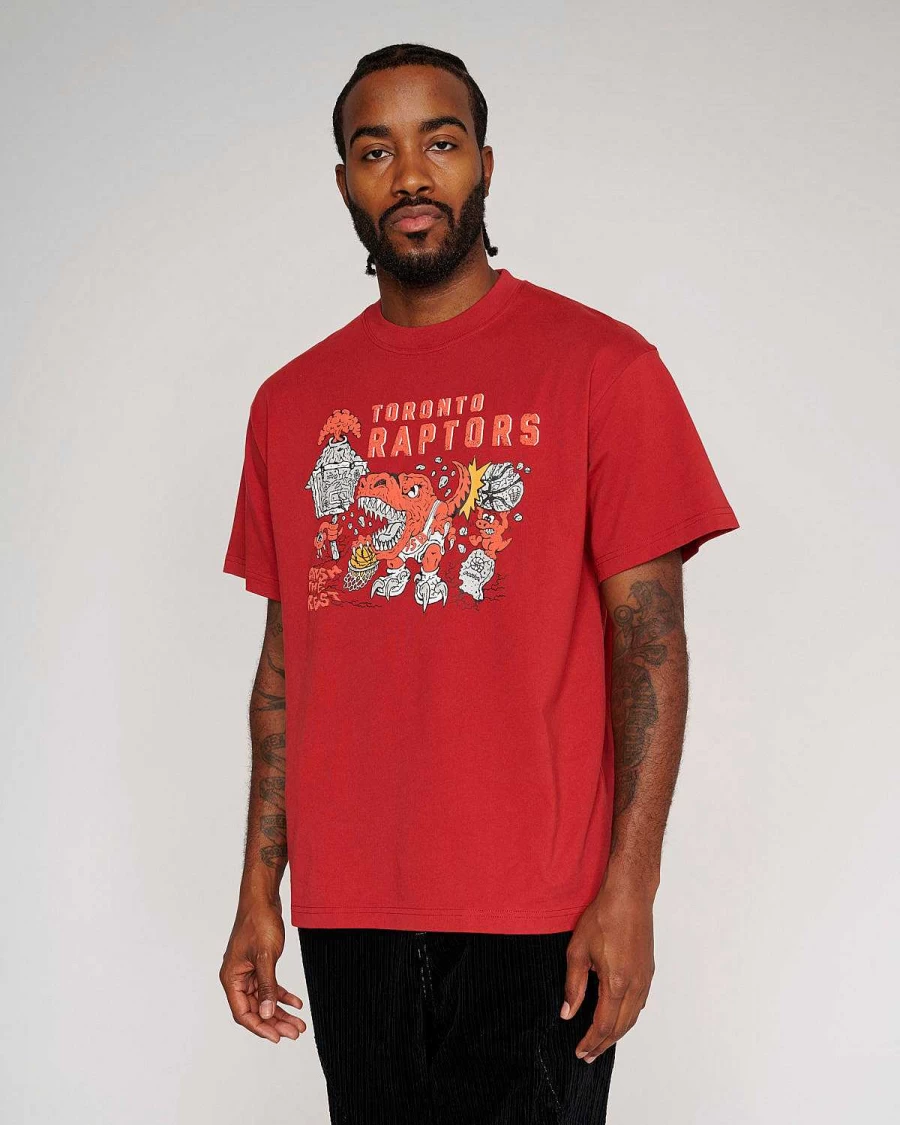 Brain Dead X Nba Toronto Raptors T-Shirt - Red