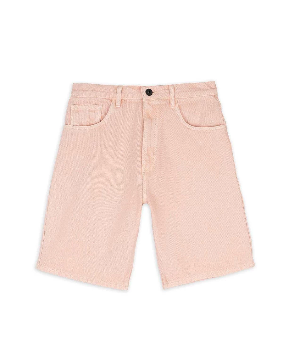 Brain Dead Pink Denim Whale Graphic Shorts for Men & Women
