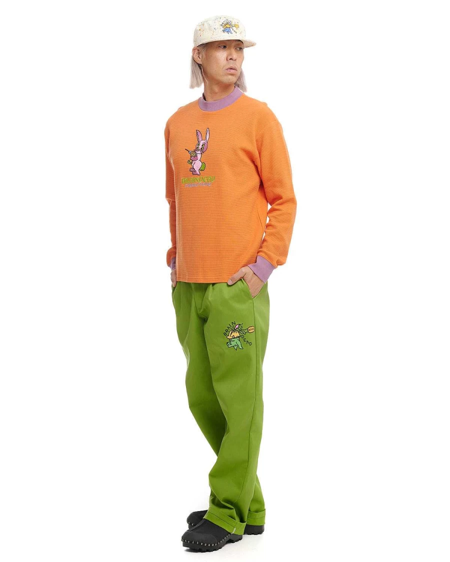 Brain Dead x Dickies 874 Garment Dyed Work Pants - Peridot Green Casual Trousers