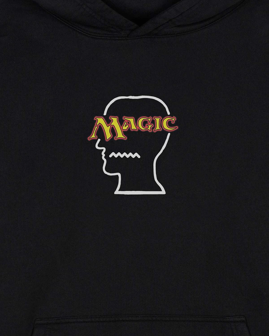 Brain Dead x Magic: The Gathering Logo Lockup Hoodie - Black Pullover Collaboration Streetwear