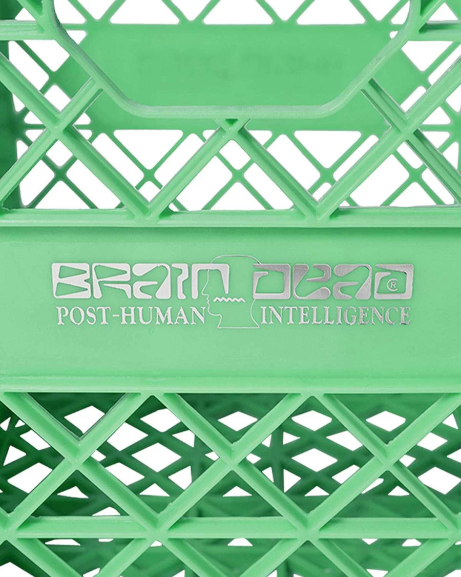 Brain Dead Post Human Record Crates - Green