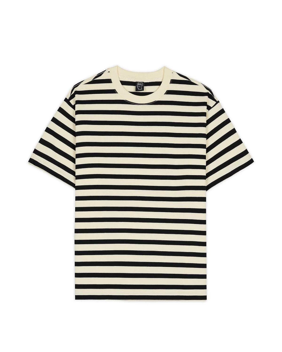 Organic Striped T-Shirt - Black