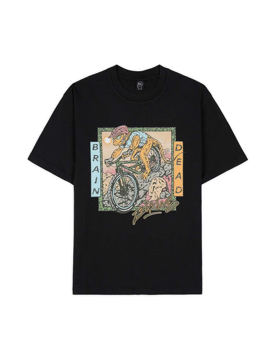 Brain Dead Equipment Bike Lizard T-Shirt - Black