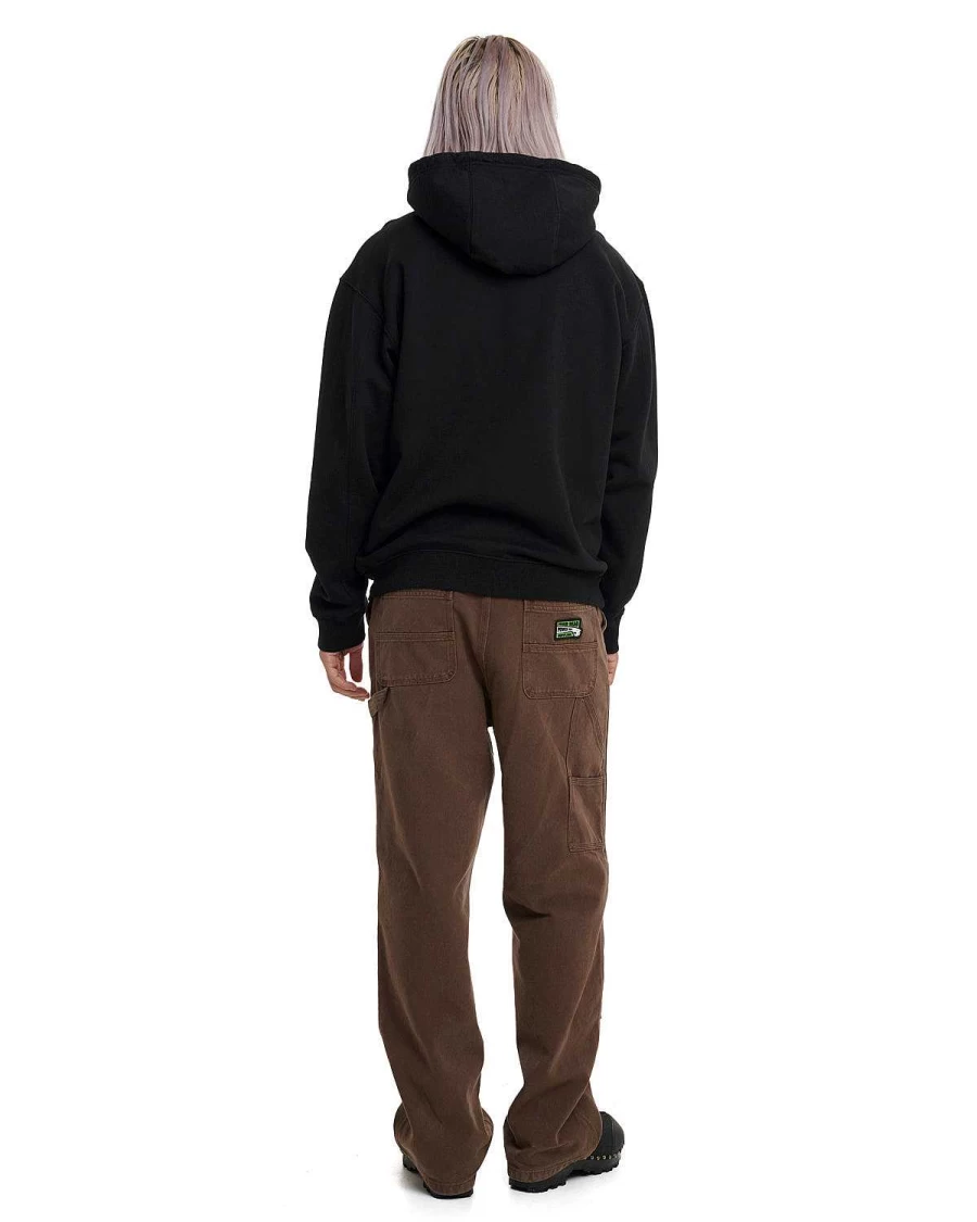 Brain Dead Double Knee Utility Work Pants in Brown - Durable Cargo Pants for Men