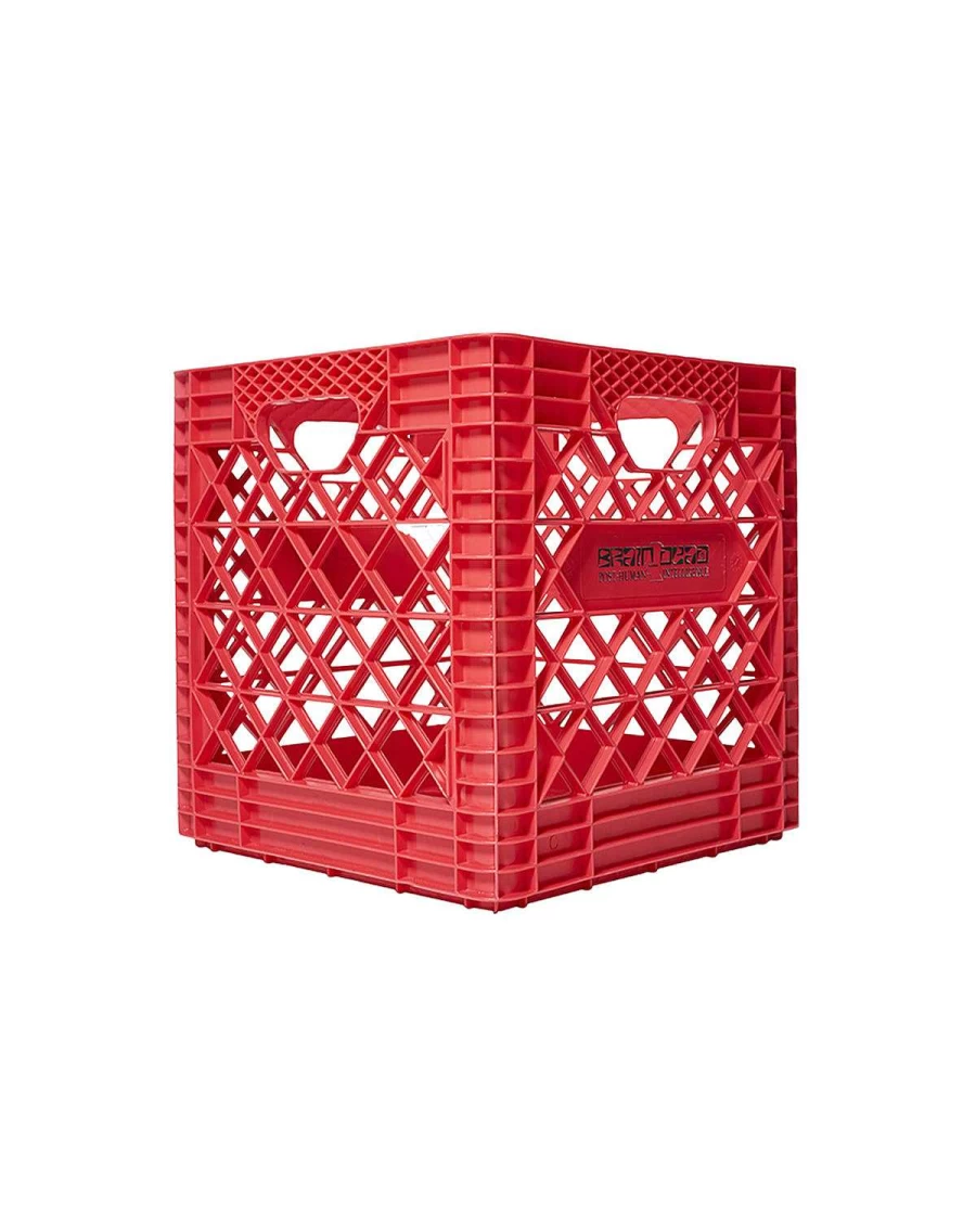 Brain Dead Post Human Record Crates - Red