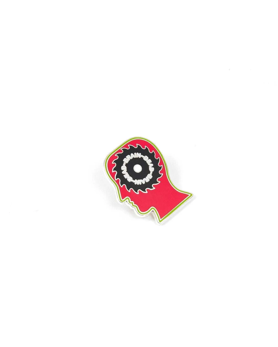 Razor Head Enamel Pin