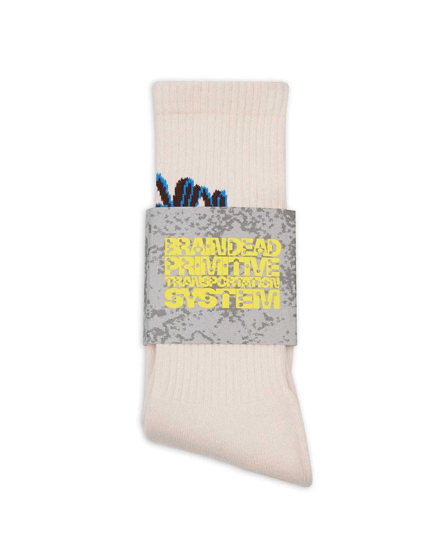 Bd Stringy Socks - White