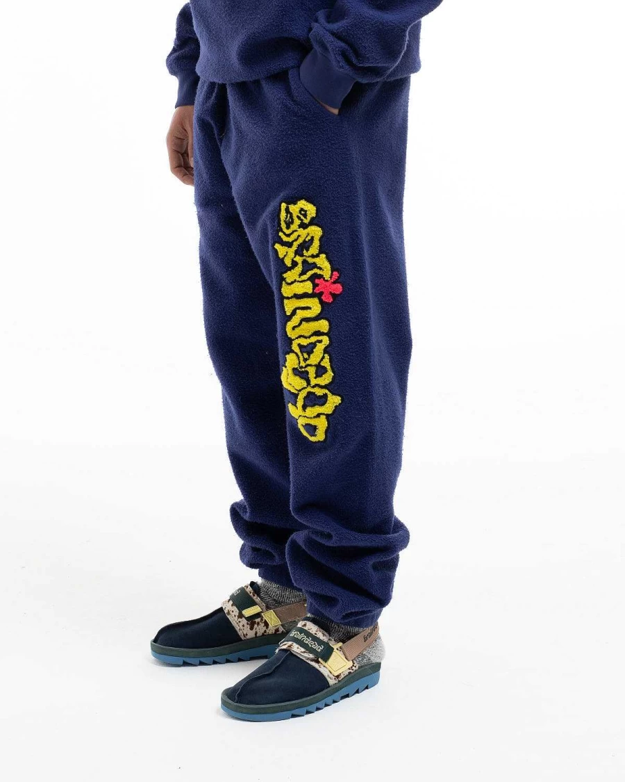 Slime Reverse Fleece Sweatpant - Navy