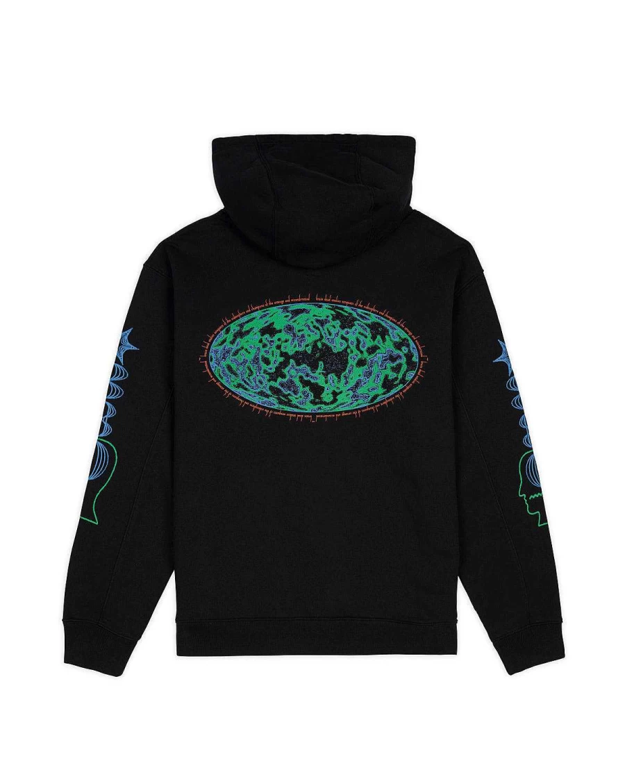 Brain Dead Black Videosphere Hoodie | Men's Streetwear Pullover