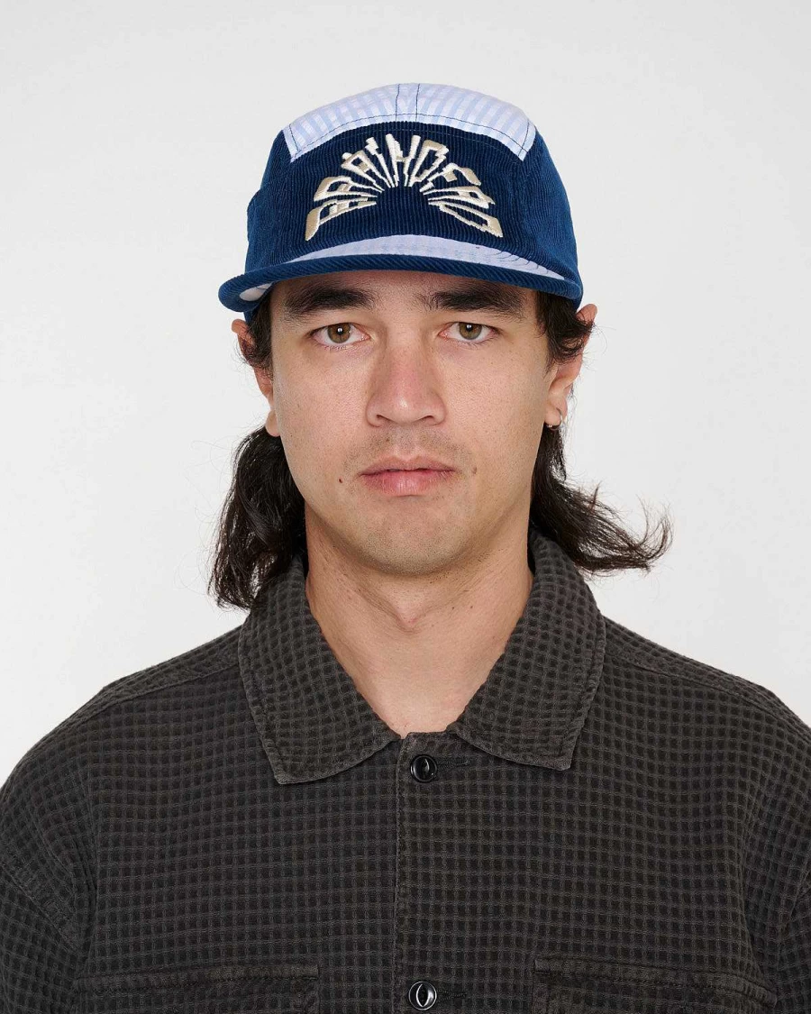 Maritime Seersucker 5 Panel Camp Hat