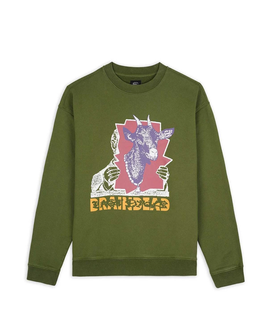 Goat Lady Crewneck - Green