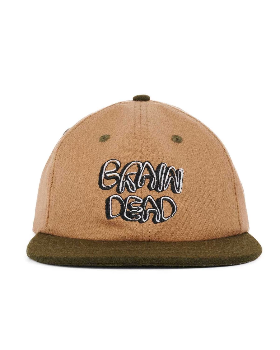 Plato Wool 6 Panel Cap - Nutmeg