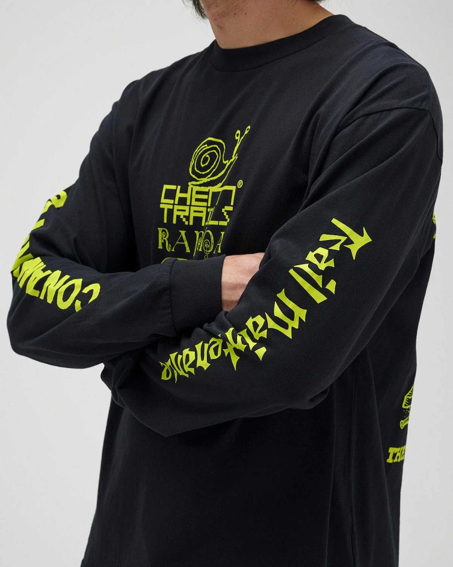 Brain Dead x Rapha Trail Ghoul Long Sleeve Shirt - Moss Green Cycling Apparel Collaboration
