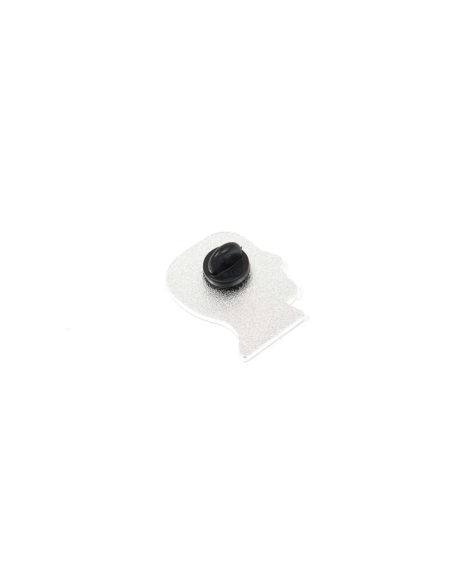Razor Head Enamel Pin