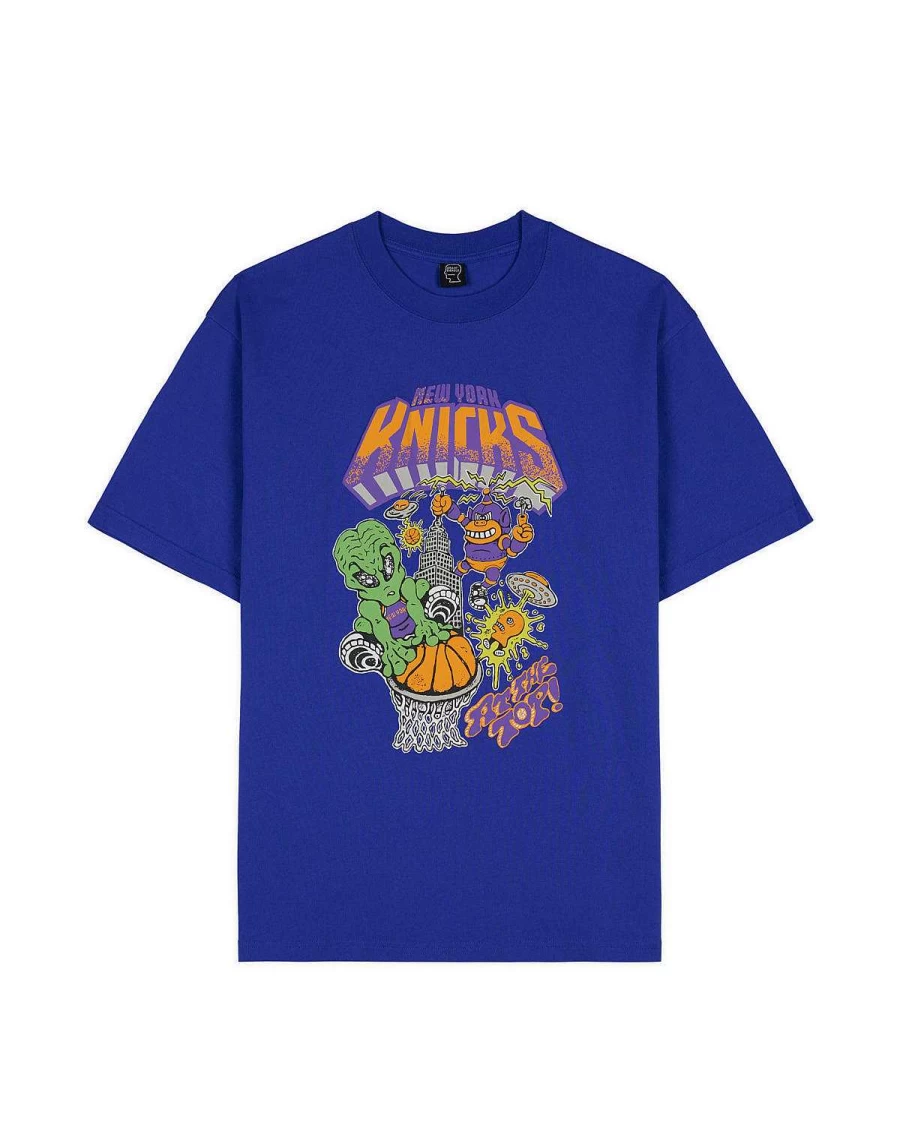 Brain Dead X Nba New York Knicks T-Shirt - Blue