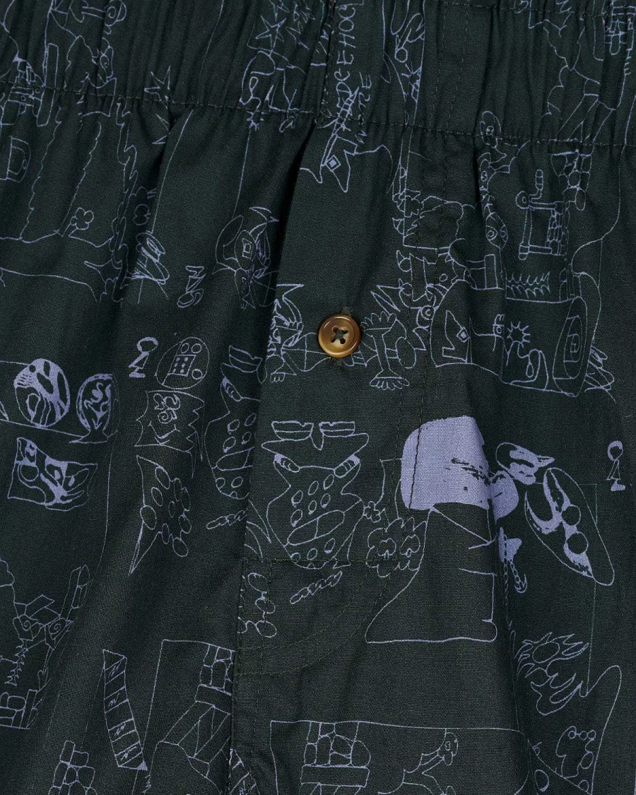 Hedgehog Boxer Short - Forest Green