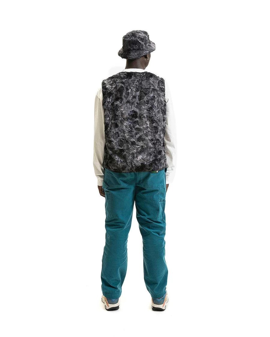 Brain Dead Teal Washed Carpenter Work Pants - Hard-wearing & Soft Fabric Utility Trousers