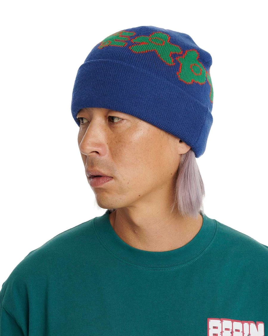 Amoeba Wool Beanie - Navy